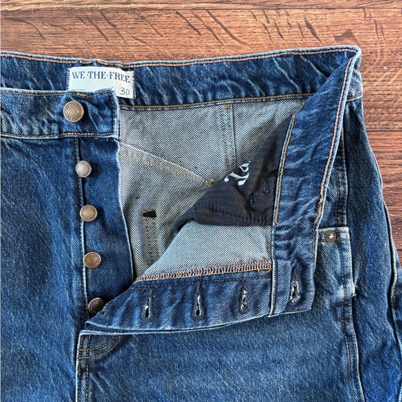 We The Free Good Luck Mid-Rise Barrel Jeans  - 30 - Picture 3 of 9